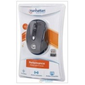 Mouse Inalámbrico Wireless Optico "Performance" Negro con Plata